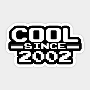 Level 18 Complete 18th Birthday 18 Years Gamer Cool Since 2002 Sticker